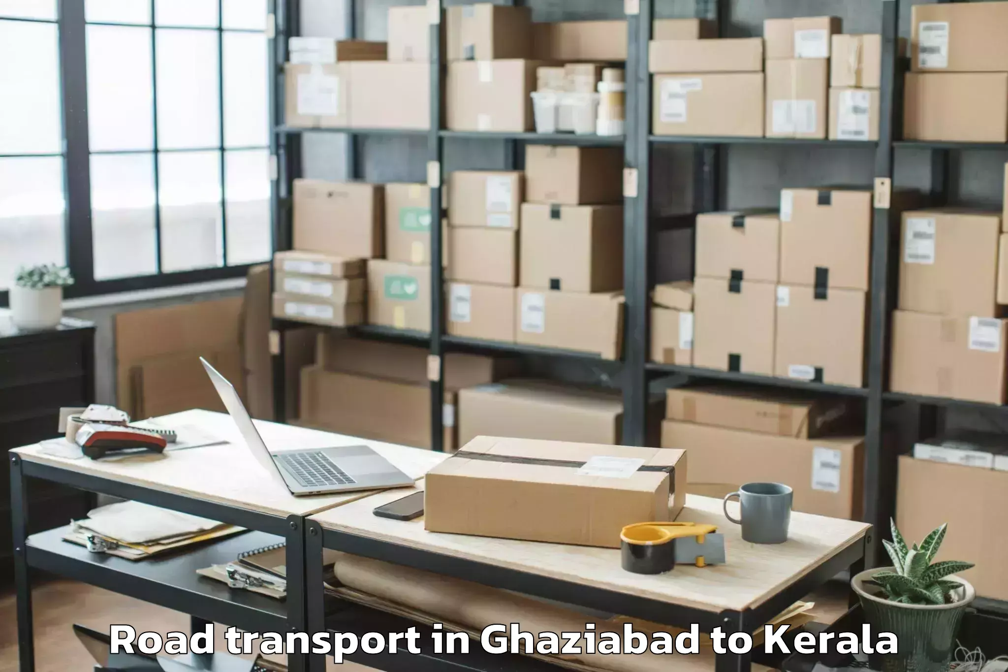 Efficient Ghaziabad to Mall Of Joy Thrissur Road Transport